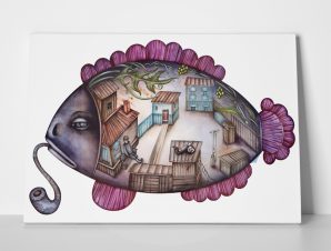 Πίνακας ALLEGORY FISH CHILDHOOD MEMORIES