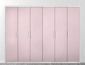 Αυτοκόλλητο ντουλάπας Ροζ Ανοιχτό