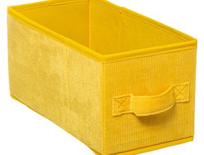 Κουτί Αποθήκευσης (15x31x15) F-V Velvet Storage Yellow 173699D